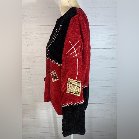 VTG Allure Blazer Size Petite Small PS Embroidered Jacket - Picture 3 of 8